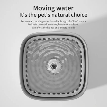3L Silent Cat Water Fountain - Automatic Recirculating Filtered Water Dispenser for Happy Hydrated Cats